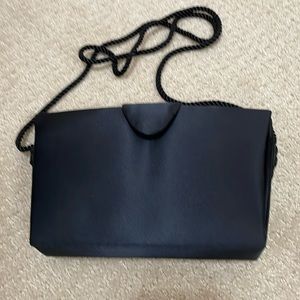 Le regal satin evening bag with shoulder strap